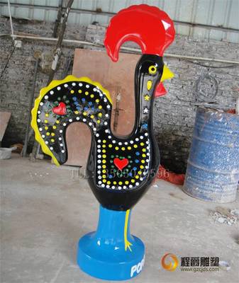 廣西北海銀海_動漫卡通鼠玻璃鋼雕塑_廠家直營